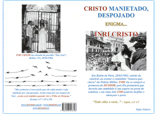 CRISTO Manietado, Despojado Capa do livro CRISTO MANIETADO, DESPOJADO